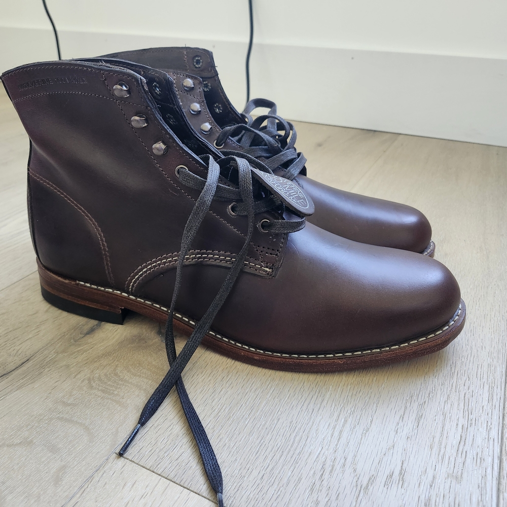 Wolverine Dark Brown Leather Men's Boots